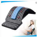 Magic Back Stretcher Lumbar Support 3 Level Adjustment Portable Back Massager Tools - Black - 1 PC. 