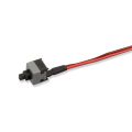 2 Pack 2 Pin SW PC Power Cable on/off Push Button ATX Computer Switch Wire 45cm - red. 