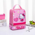 Sanrio Hello Kitty Lunch Bag Kid Portable Lunch Box Bag Melody Lunch Box Thermal Bag School Picnic Thermal Cold Food Container. 