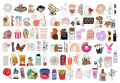 75 Pcs Mini Cool Trending Stickers Pack For Laptop, Desk Notebook and Mobile Covers DIY Stickers - JangoMango Store. 