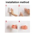 Wall Mounted Mop & Broom Holder – Self-Adhesive, Waterproof Multi-Tool Organizer Rack with Hooks – No Drill, Space-Saving Storage Solution for Kitchen & Bathroom Cleaning Tools. 