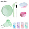 5 Pcs Facial Accessories Set - Large Size Facial Mask Mixing Bowl With Mask Stick Facial Brush Gauge Set. 