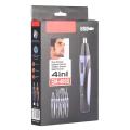 4 In 1 Rechargeable Men Nose Ear Temple Hair Trimmer Electric Beard Eyebrow Clipper Shaving Kit. 
