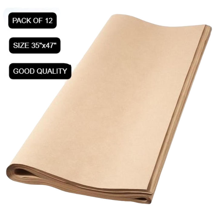 Brown Paper Rapping Sheet - (47 x 35) inches Pack of 6 & 12 & 24 & 50 - Packing Material