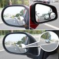 Car round mirror Rear view Blind spot Wide-angle lens - 2 pcs. 