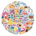 Happy Birthday Stickers Aesthetic Cartoon Notebook Car Laptop Notebooks Kids Toys Phone Cases Planner Skateboard Kids' Luggage. 