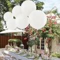 2 Black & White Jumbo Latex Balloons Pack For Birthday - Anniversary Decoration  and Party Decoration. 