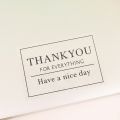 100 Packs Thank You Drink Bottle Sticker Transparent Self-Adhesive Baking Sticker Label. 