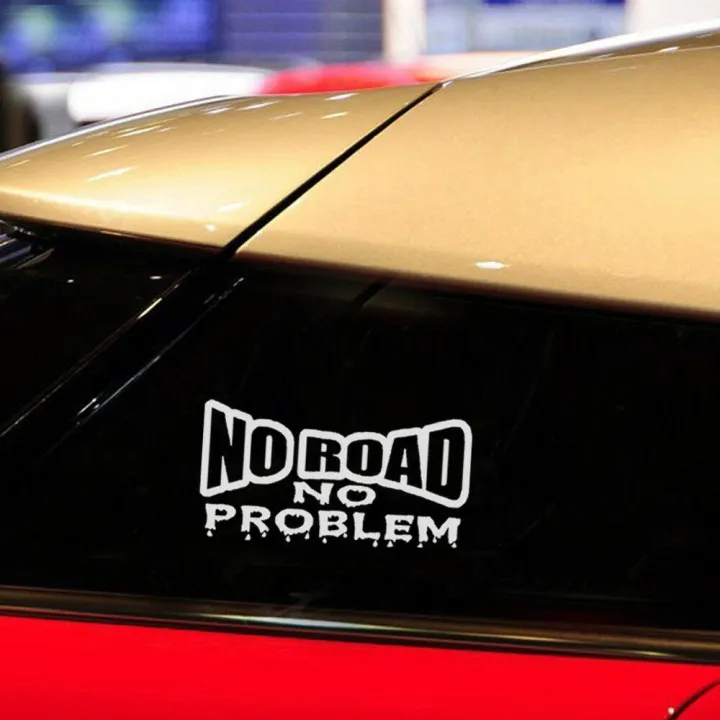 Car%20Sticker%20&%20Laptop%20Sticker%20-%20Funny%20"%20NO%20ROAD%20NO%20PROBLEM%20"%20PET%20Decal%20for%20Car%20Sticker%20Van%20Truck%204x4%20Off%20Road%20Approx.18cm%20x%209cm%20-%20Image%204