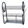 Matte Black G Pro Shape 3 Tire Dish Rack Plate Dish Spoon Fork Bowl Cup Drain Rack Pot Rack. 