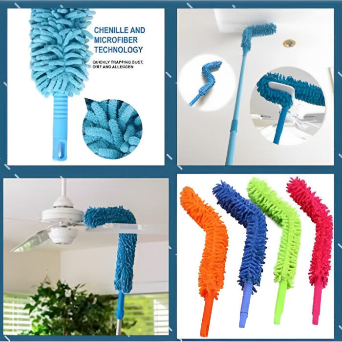 Flexible Micro Fiber Duster Extendable Rod – Fan Duster