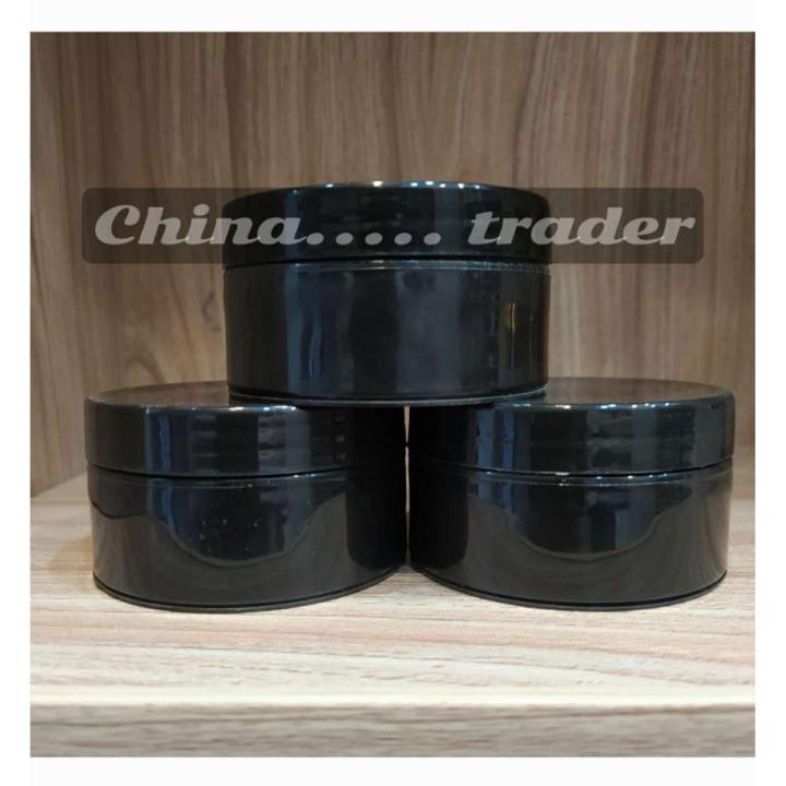 Pack of 3 blue Cosmetic plastic Cream Jar Colour black (50g)(50ml)