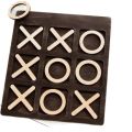 Wooden tic tac Toe Game Super Fun-Board Game Best Educational Toy For Family 6x6 Inches High Quality Board Game Party Favor Fun Indoor Brain Teaser. 