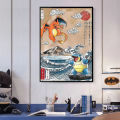 Pokemon Japanese Anime Poster Wall Art Print Manga Pictures Fire Breathing Dragon Pikachu Canvas Painting Living Room Decor. 