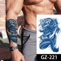 Tatoos Temporales For Men Shoulder Tattoos Dragon Black Large Tattoo And Body Art Sticker Boys Tattoo Tribal Designs Mens Decals. 
