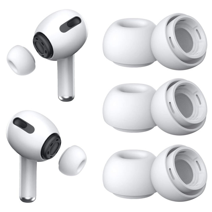 For Airpods Pro 1 2 Ear Tips Liquid Silicone Ear Plug Buds Wireless Case Soundproof Earphone Sleeve Tips