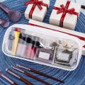 Transparent PVC Exam Pencil Case High Quality Student Zipper Stationery Storage Case Pouch Organizer for School Test. 