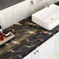 Pack of 2 Pcs - Modern Marble Texture Wall Paper Self Adhesive Furniture Wallpaper Waterproof Oil Proof Kitchen PVC Table Stickers. 