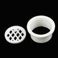 Insert Type Simple Floor Drain PVC 50-200 Round Pipe end cap Filter Net air vent. 