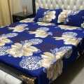 Crystal cotton satin Super Fine High Quality Fabric Doubel Bedsheet KIng Size. 