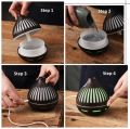 Mini Air Humidifier Ultrasonic USB Aroma Wood Grain-LED Light- Different Designs. 