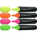 Schneider Job Highlighter (Made in Germany) Chisel Tip 1-5mm Assorted Color - Highlighter Pens - Highlighting Markers - Schneider Highlighter - Text marker. 