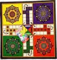 Size 2x2 Ft Ludo Matt Carpet Game Ludo Game Carpet Ludo with large Got Set Foldable and Washable. 