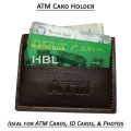 Leather ATM Card Holder Wallet Mini Card Wallet Best Quality ID Card Holder for Men. 