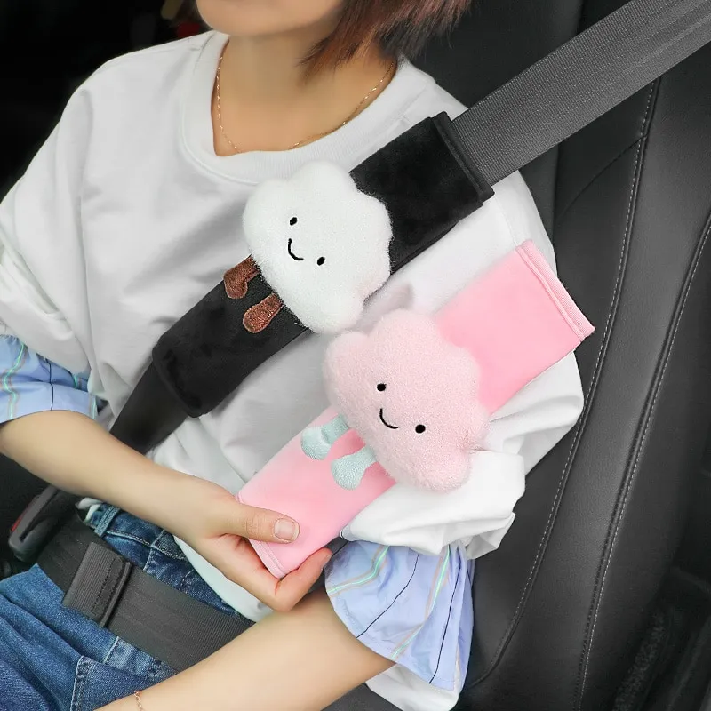 Pink Seat Belt Strap Cover Uppababy Car Seat Cute Flower Car Seat