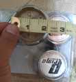 Set Of 4 Primo Racing Car Wheels Center Caps Hubs Shining Chrome Material Inner to Fit Size 2 Inches = 5.08cm Available in Black and Silver Front Stickers. 