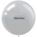 18 Inch Silver Jumbo Big Balloons Thick Latex Balloons for Photo Shoot Wedding Baby Shower Birthday Party Decorations. 