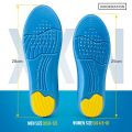 【Footprint】 EVA Elastic Memory Foam Breathable Shoes Insoles For Men And Women Sports Function Shoes Pad Size 35-45. 