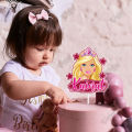 Barbie Doll Theme CUSTOMIZED Digital Cake Toppers for Birthday Party Celebration & Decoration. 