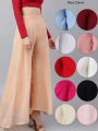 Premium Crinkle Chiffon Ethnic Wide Leg Palazzos For Women. AF-165. 