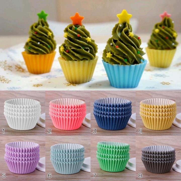 100pcs/set Rainbow Paper Cupcake Liners Muffin Cases Cup Cake