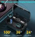 High Quality M10 - F9 Pro Universal Wireless Earbuds Bluetooth 5.1 Power Bank Charging Box in Ear Earphones True Stereo Sports Headphones Waterproof Headsets Microphone Premium Deep Bass Sound V5.1 Headphones LED Display Wireless Earphones. 
