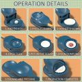 GlobalStar 2 in 1 Dumpling Maker Gujiya, Samosa Maker, Momos Maker Machine, Dumpling Mould for Gujiya Ghughra Making Kitchen Dumpling Puri Maker. 