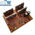 Audio Transistor Stereo Amplifier Circuit kit 45+45 Watts Class AB Board. 