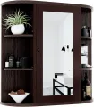 Hommey Amazing Bathroom Wall Cabinet with 1 Mirror Door, Wood Organize Cupboard with Shelf (Customize). 