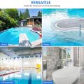 Pool Brush, Swimming Pool Wall & Tile Brush 18 Inch Swimming Pool Cleaning Pole Brush Head Replacement Brush,Blue. 
