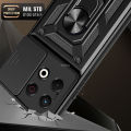 Vantime for Tecno Spark 30 Pro 4G Case Hard Sliding Lens Protect Stand Holder Back Cover. 
