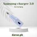 Samsung Adaptive Fast Charging Wall Charger Adapter with Micro 2.0 USB Cable Compatible for All Samsung Galaxy models available in white. 
