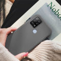 Tokifu For Tecno Pova Back Cover Matte Simple Solid Color Soft Silicone TPU Case +Lanyard. 