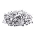 M5 Aluminium Threaded Rivnuts Flat Head Rivet Nuts Nutserts 100pcs. 