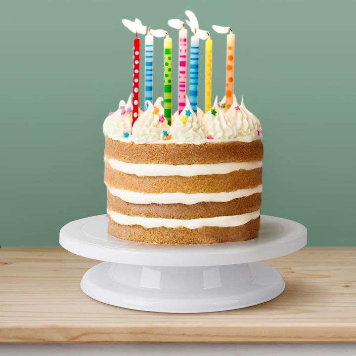 Rotating%20Cake%20Turntable%20White%20Cake%20Stand%20Spinner%20for%20Cake%20Decorations,%20Pastries,%20Cupcakes%20-%20Image%206