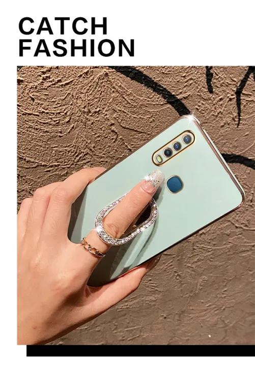 For%20Vivo%20Y12%20Back%20Cover%20+%20Rhinestone%20Ring%20Holder%20Stand%20Shiny%20Plating%20Square%20Bumper%20Girls%20Phone%20Case%20Soft%20TPU%20Silicone%20Shockproof%20Protective%20Cover%20-%20Image%207