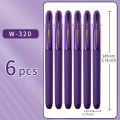 3/6pcs Purple Ink Gel Pens,, 1.0mm,for Writing, Large Capacity Refill, Office Supplies Back To Sochool Kawaii School Supplies. 
