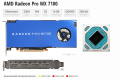 AMD Radeon PRO WX 7100 8GB, GDDR5, 256 BIT, DX12 Graphic Card, Multi Output. 
