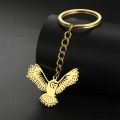 My Shape Phoenix Bird Keychains Stainless Steel Flying Animal Owl Eagle Wings Pendent Keyring for Car Backpack Amulet Jewelry. 