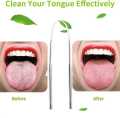 Fight Bad Breath Medical Grade Stainless Steel Tongue Scraper. 